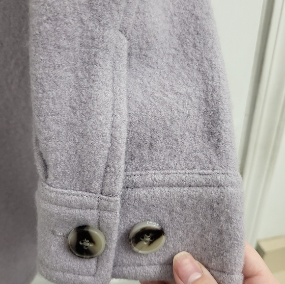 Aritzia Wilfred Free Ganna Shirt Jacket XS Guell Grey - Picture 4 of 5